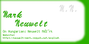 mark neuwelt business card